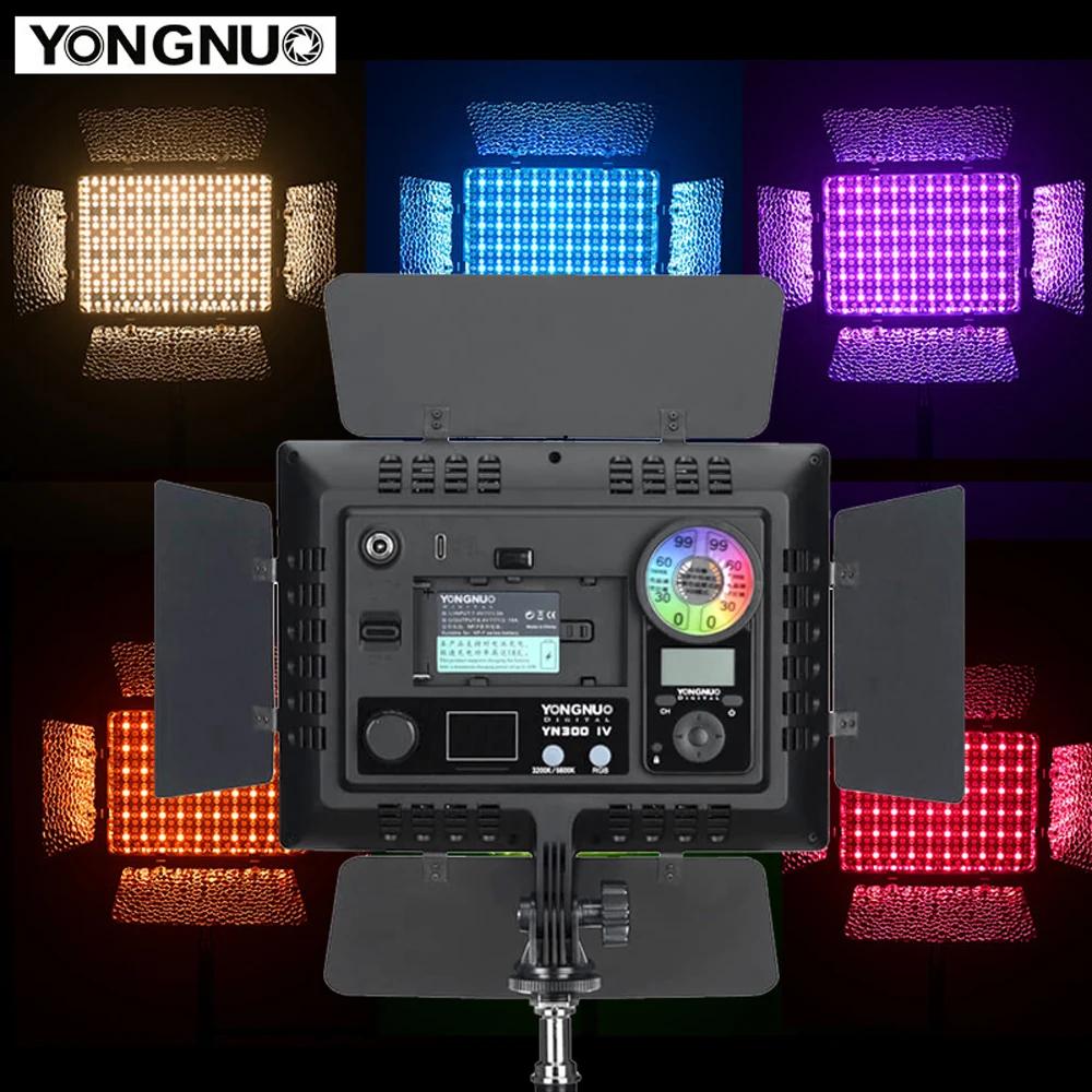 Yongnuo RGB Ǯ ÷ LED  Ʈ г, 3200-5600K DSLR  , YN300IV, ĳ   ī޶